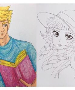 Fine momentum art class student's manga artwork
