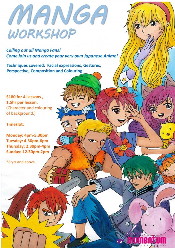 Fine momentum art class manga workshop